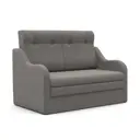 Диван раскладной Шарм-дизайн Классика 2В 140x101x83 см велюр цвет серый