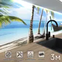 Стеновая панель матовая Фартукофф ФФ - 187 300x60x0.15 см ПВХ цвет голубой