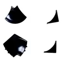 Набор аксессуаров для плинтуса ПВХ цвет черный