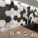 Стеновая панель матовая Фартукофф ФФ - 511 400x60x0.1 см ПВХ цвет разноцветный