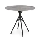 Стол круглый Alsav VERONA149 80x80 см лдсп цвет basalt/черный