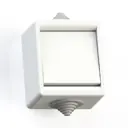 Выключатель накладные Кунцево-электро 5904 без заземления цвет белый