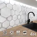 Стеновая панель матовая Фартукофф ФФ - 485 400x60x0.1 см ПВХ цвет разноцветный