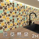 Стеновая панель Фартукофф ФФ - 86 200x60x0.1 см ПВХ цвет разноцветный
