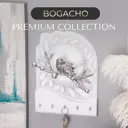Шкафчик для ключей Bogacho Терра 21x29.1x10.5 см МДФ белый