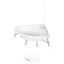 Угловая ванна Lavinia Boho Bell Pro S1-3702160R литьевой акрил 160x105 см правый разворот, с усиленным металлическим каркасом
