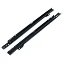 Мебельные направляющие 450 мм сталь цвет черный