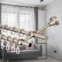 Карниз двухрядный EVOLI Ø16 мм открытый кронштейн цвет сатин 180 см