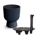 Кашпо Milly Prosperplast d 29.8 см 29.8 см 18 л пластик черный