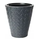 Кашпо Form-plastic d 40 см 44 см 32 л пластик черный без автополива