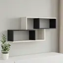 Настенная полка 110x20 см ЛДСП цвет дуб крафт белый/антрацит