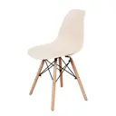 Комплект кухонных стульев 2 шт Derstuhl Wood 45x82x45 см полипропилен цвет бежевый