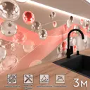 Стеновая панель Фартукофф ФФ - 324 300x60x0.1 см ПВХ цвет разноцветный