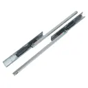 Мебельные направляющие скрытого монтажа 500 мм сталь цвет серебро