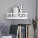 Полка настенная 34x16.7 см BOGACHO Классика МДФ цвет белый