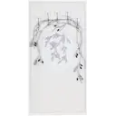 Вешалка настенная 5 крючков 72x140x15 см BOGACHO Oliva Branch цвет белый