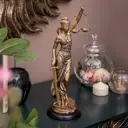 Статуэтка из мрамора Bogacho Девушка Фемида 4 бронзовая высота 37 см