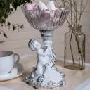 Конфетница Bogacho мрамор 52080/белый цвет белый