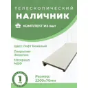 Наличник Uberture Багетная Классика Лофт телескопический 2200x80x23мм лофт бежевый 5шт