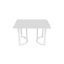 Стол-трансформер прямоугольный Genglass GGT-20-3-3-R-120-190-80 120x80 см лдсп цвет белый