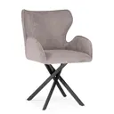 Стул Woodville Карлайл 42x84x59 см велюр цвет латте brendy smoke 04 / черный