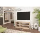 Тумба под телевизор Furnistyle 7921 120x50x50 см ЛДСП цвет дуб сонома