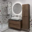 Тумба со столешницей и накладной раковиной подвесная BelBagno ETNA 100 etna100rw-kepmno-1084-set