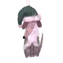 Подвесное украшение Собака 1x6x15 см разноцветный