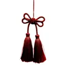 Подвесное украшение Кисти 2x7x15 см бордовый