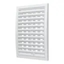 Решётка вентиляционная наружная регулируемая ERA Street Line 200x300(h) ASA пластик цвет белый