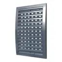 Решётка вентиляционная наружная регулируемая ERA Street Line 150x150 ASA пластик цвет серый