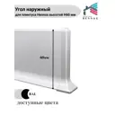 Угол для плинтуса Hennox наружный алюминиевый H60 60x10мм