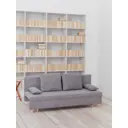Раскладной диван Cityhd прямой диван 190x73x73 см велюр цвет серый