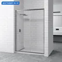 Душевая дверь Rgw 375731 120см эффект стекла прозрачный раздвижной