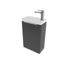 Тумба под раковину Зов Монови Слим MS40G 41см цвет антрацит