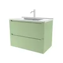 Тумба под раковину напольная Зов D80F 80см цвет фисташковый