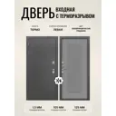 Дверь входная Дверипро Термо левый 205x86см цвет гриджио/серебряный антик