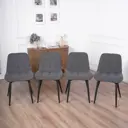 Кухонный стул Frenesie Бостон 53x83x51 см велюр цвет пепельно-серый 4 шт