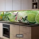 Стеновая панель Пластик Сибири Лайм 1672 300x60x0.1 см пластик / пвх цвет белый