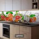 Стеновая панель Пластик Сибири Цитрус 5796 300x60x0.1 см пластик / пвх цвет разноцветный