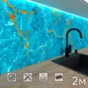 Стеновая панель матовая Фартукофф ФФ - 479 200x60x0.1 см ПВХ цвет разноцветный