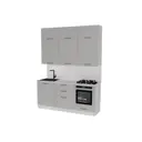 Кухонный гарнитур Gerda Макси/шелли Шелли макси 180x217x60 см ЛДСП цвет серый