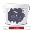 Эмаль акриловая Кузница Цвета DM-115 полуматовая цвет красно-коричневый RAL 3011 1.8 кг