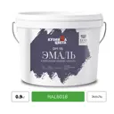 Эмаль акриловая Кузница Цвета DM-115 полуматовая цвет светло-зеленый RAL 6018 0.9 кг