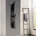 Душевая панель Ceruttispa Sella CT8989 черная без гидромассажа