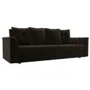 Диван раскладной Лига диванов 228x83x79 см вельвет цвет коричневый