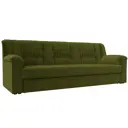 Диван раскладной Лига диванов 236x90x88 см вельвет цвет зеленый