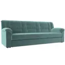 Диван раскладной Лига диванов 236x90x88 см велюр цвет бирюзовый