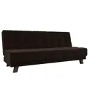 Диван раскладной Лига диванов 188x92x85 см вельвет цвет коричневый