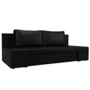 Диван раскладной Лига диванов 200x76x90 см эко-кожа цвет черный